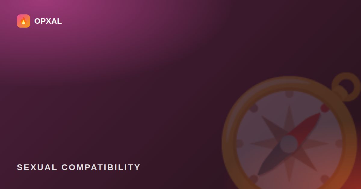 Are We Sexually Compatible: illustration for the OPXAL guide for couples